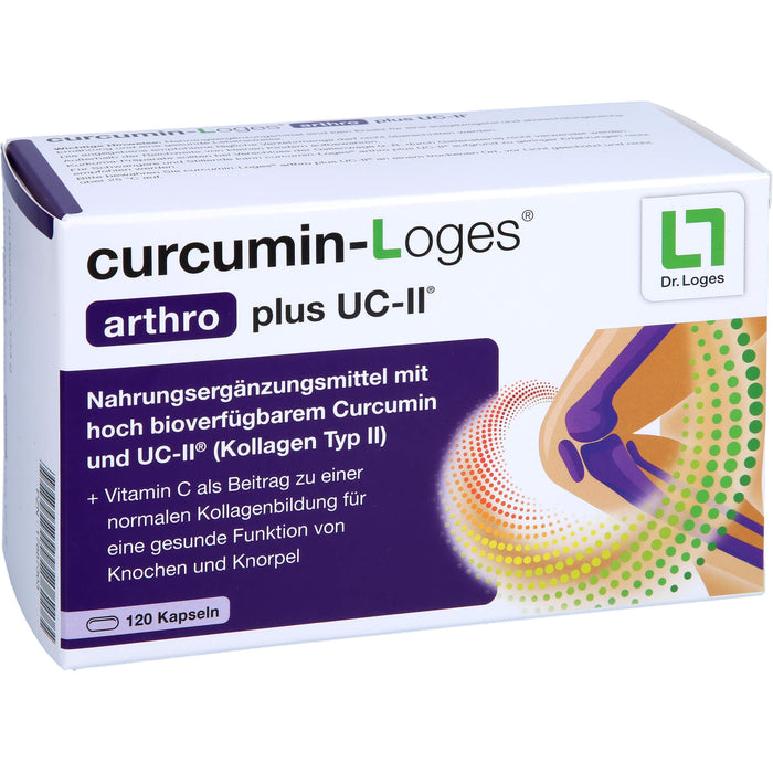Curcumin-Loges Arthro plus UC-II Kapseln, 120 St. Kapseln