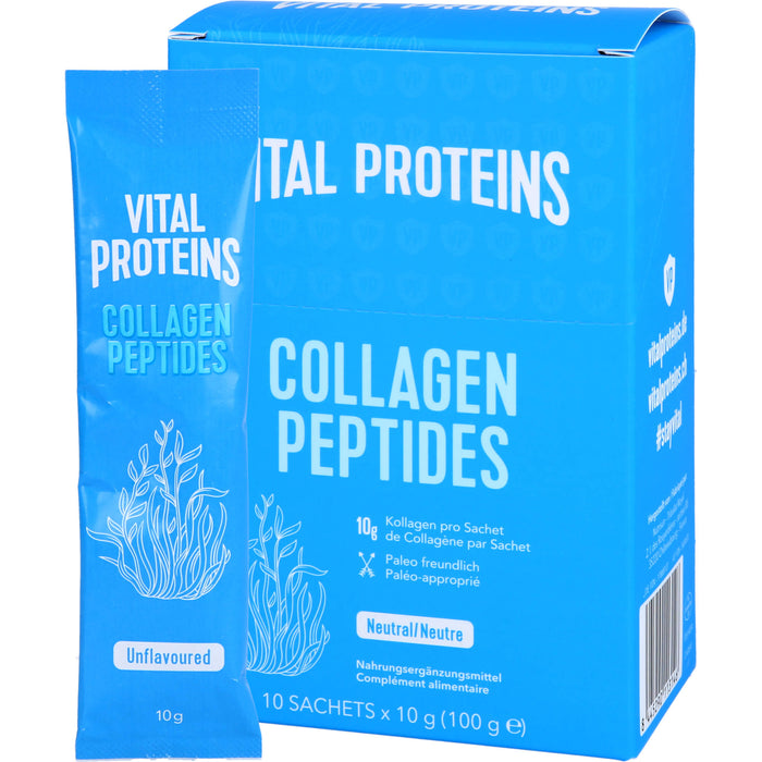 VITAL PROTEINS Collagen Peptides Pulver mit neutralem Geschmack, 10 St. Pulver