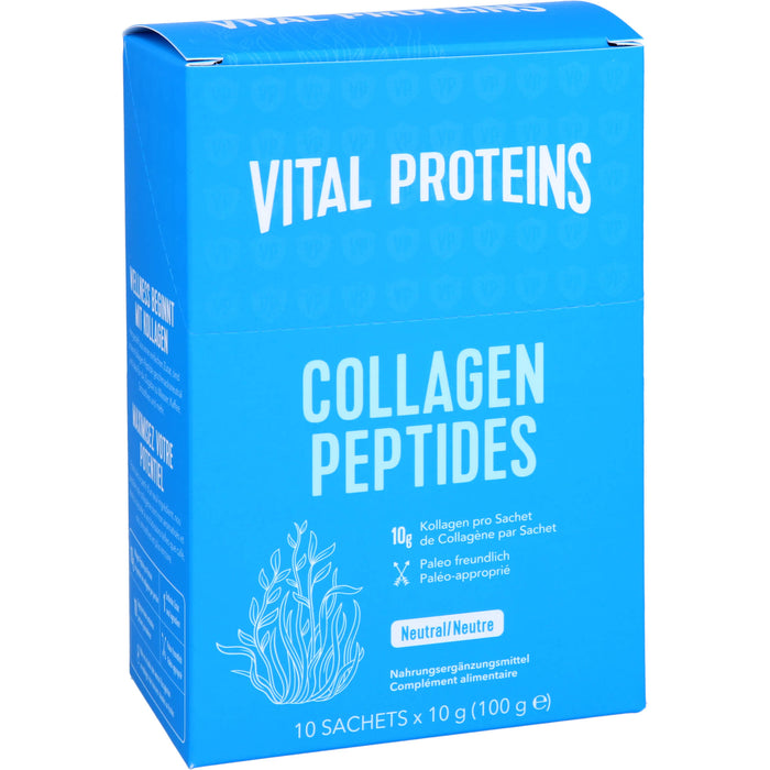 VITAL PROTEINS Collagen Peptides Pulver mit neutralem Geschmack, 10 St. Pulver