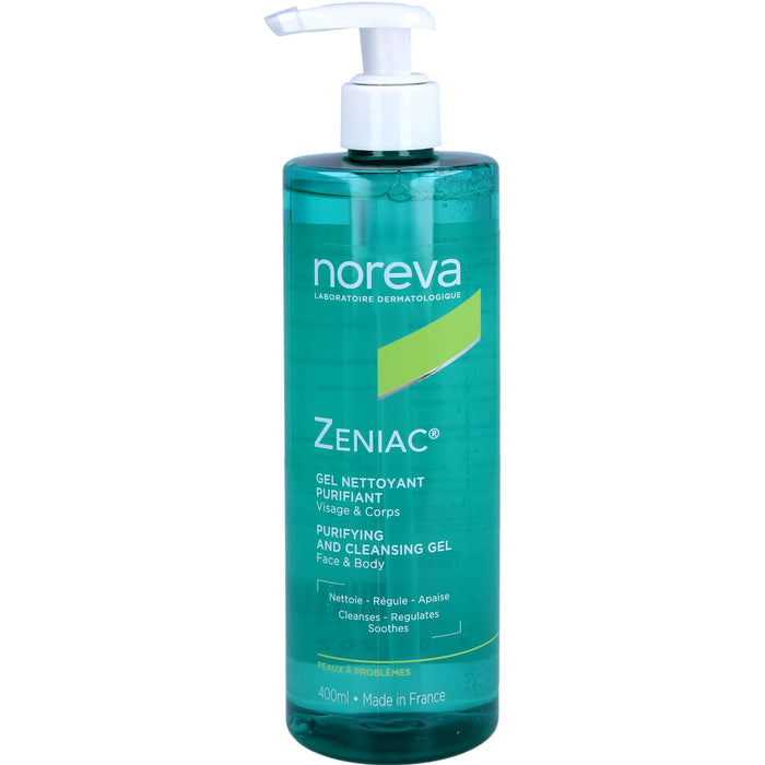 Noreva Zeniac Reinigungsgel für Gesicht und Körper, 400 ml Gel
