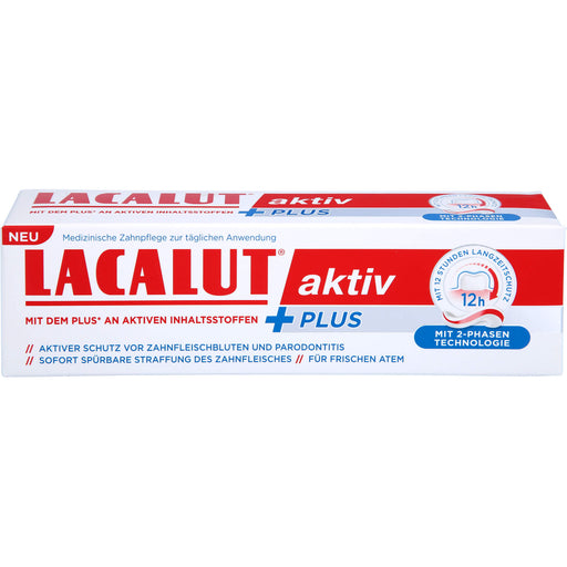 Lacalut aktiv plus Zahnpflege, 75 ml Zahncreme