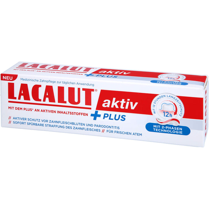 Lacalut aktiv plus Zahnpflege, 75 ml Zahncreme