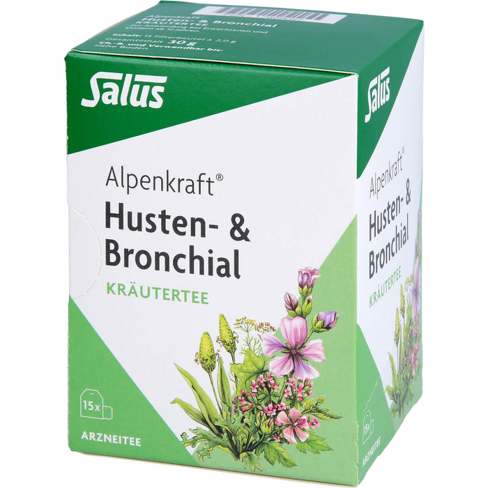 Salus Alpenkraft Husten- & Bronchial Kräutertee, 15 St. Beutel