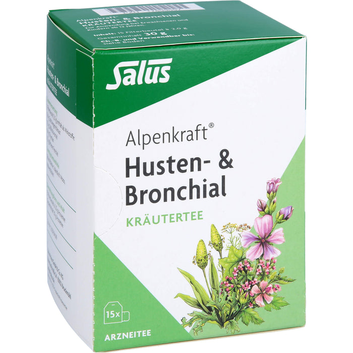 Salus Alpenkraft Husten- & Bronchial Kräutertee, 15 pcs. Sachets