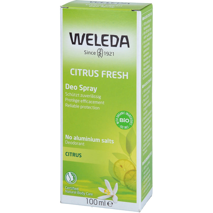 WELEDA Citrus Fresh Deo Spray, 100 ml Lösung
