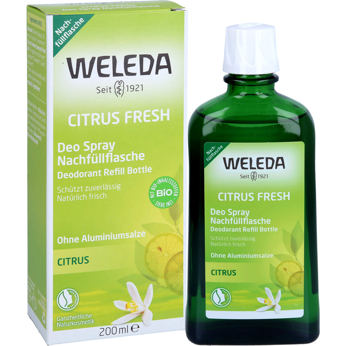 WELEDA Citrus Fresh Deo Spray Nachfüllflasche, 200 ml Solution