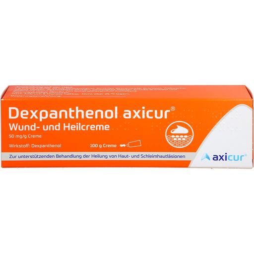 Dexpanthenol axicur Wund- und Heilcreme, 50 mg/g Creme, 100 g CRE