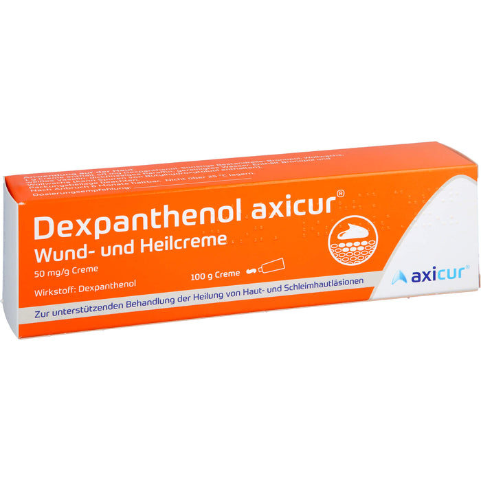 Dexpanthenol axicur Wund- und Heilcreme, 50 mg/g Creme, 100 g CRE