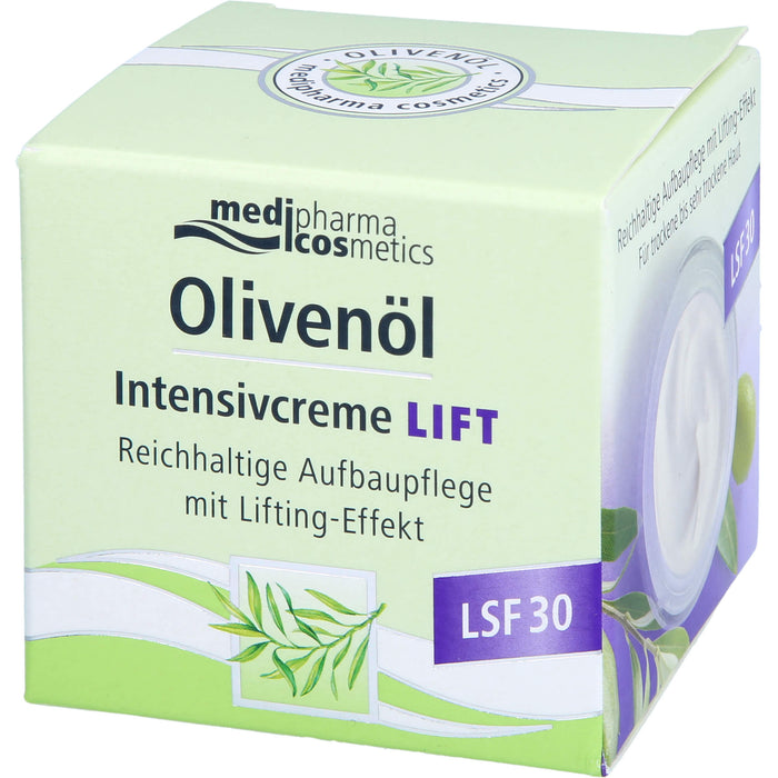 Medipharma Cosmetics Olivenöl Intensivcreme Lift LSF 30, 50 ml Cream