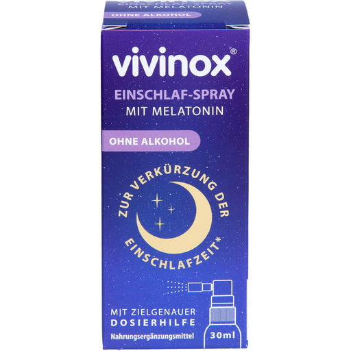 vivinox Einschlaf-Spray mit Melatonin zur Verkürzung der Einschlafzeit, 30 ml Lösung