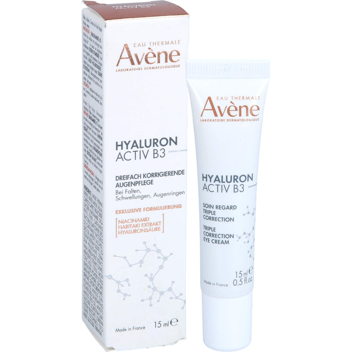 Avène Hyaluron Activ B3 dreifach korrigierende Augenpflege, 15 ml Cream