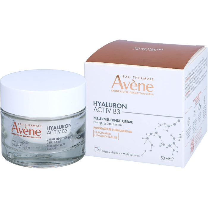 Avène Hyaluron Activ B3 zellerneuernde Creme mit Niacinamid, 50 ml Creme