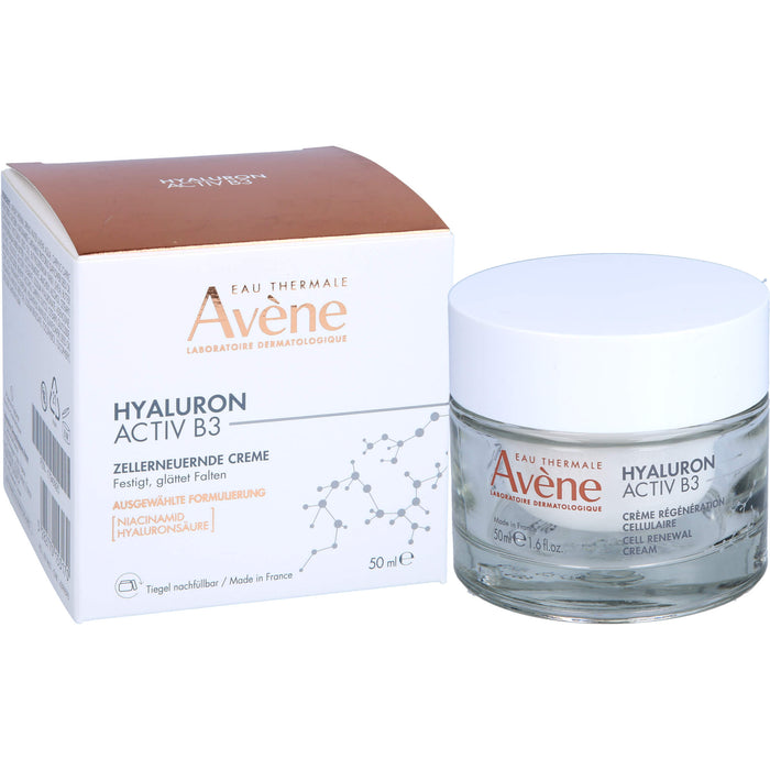 Avène Hyaluron Activ B3 zellerneuernde Creme mit Niacinamid, 50 ml Creme