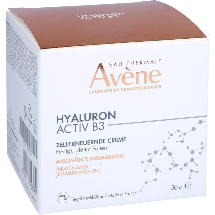 Avène Hyaluron Activ B3 zellerneuernde Creme mit Niacinamid, 50 ml Creme