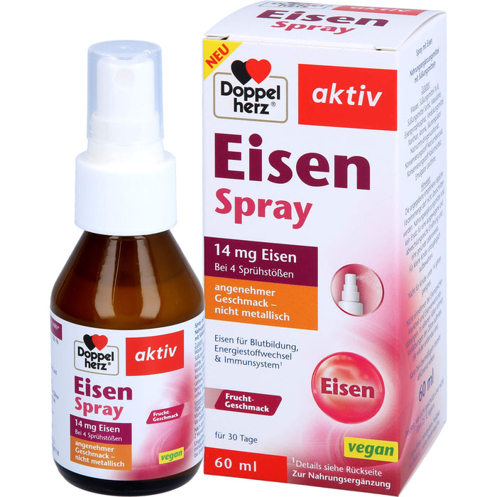 Doppelherz aktiv Eisen Spray mit Frucht-Geschmack, 60 ml Lösung