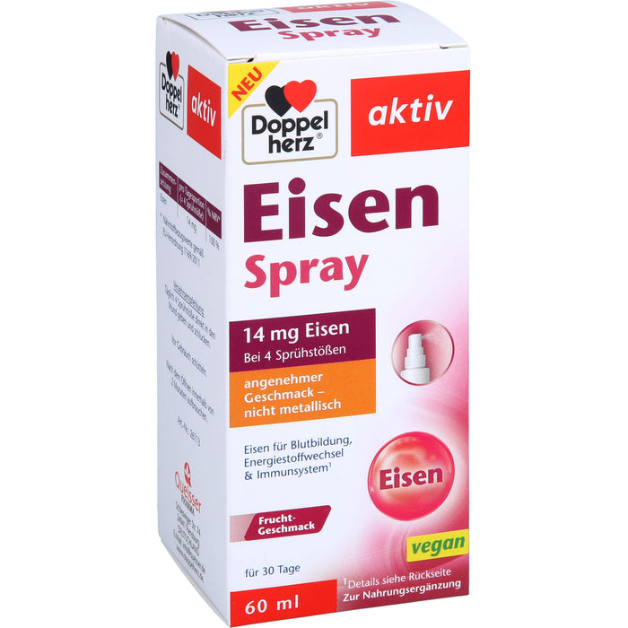 Doppelherz aktiv Eisen Spray mit Frucht-Geschmack, 60 ml Lösung