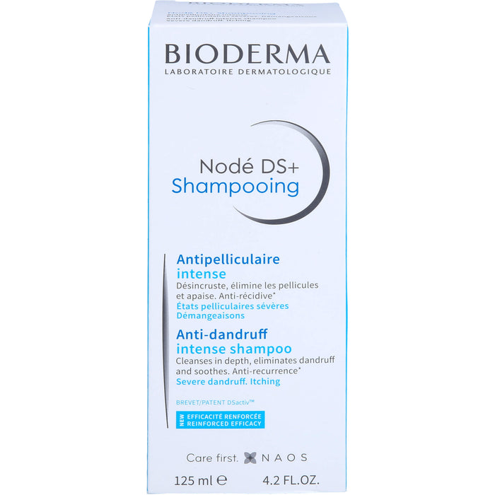 BIODERMA Nodé DS Shampoo bei hartnäckigen, fettenden Schuppen mit Juckreiz, 125 ml Shampoo