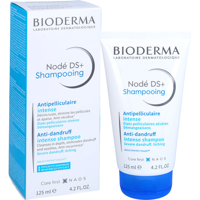 BIODERMA Nodé DS Shampoo bei hartnäckigen, fettenden Schuppen mit Juckreiz, 125 ml Shampoo