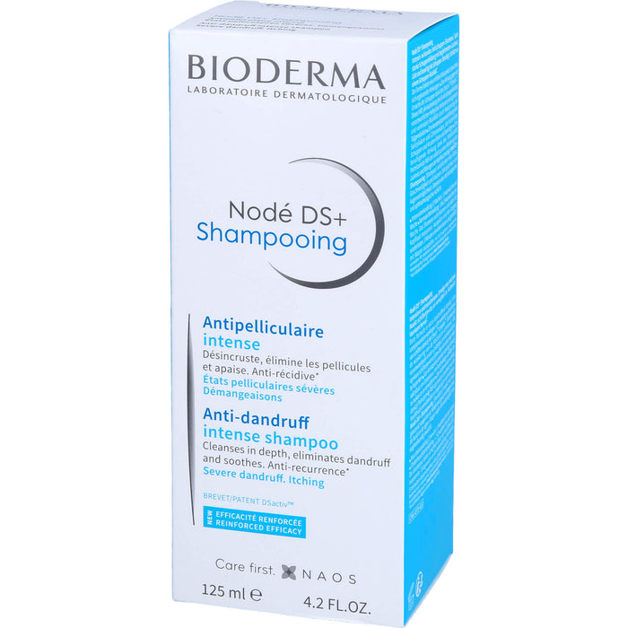 BIODERMA Nodé DS Shampoo bei hartnäckigen, fettenden Schuppen mit Juckreiz, 125 ml Shampoo