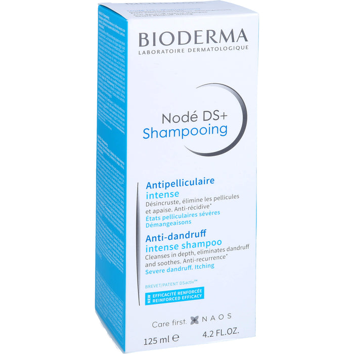 BIODERMA Nodé DS Shampoo bei hartnäckigen, fettenden Schuppen mit Juckreiz, 125 ml Shampoo