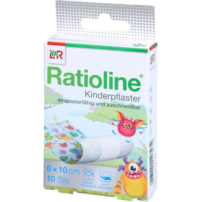Ratioline Kinderpflaster zuschneidbar 6 cm x 1 m, 10 pcs. Patch