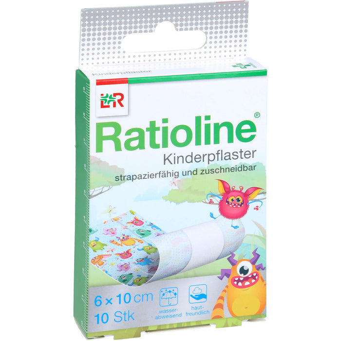 Ratioline Kinderpflaster zuschneidbar 6 cm x 1 m, 10 pcs. Patch