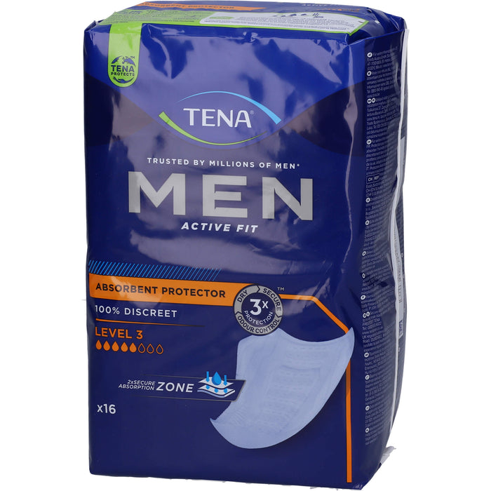 TENA Men Active Fit Level 3 Inkontinenzeinlagen, 16 pc Dépôts