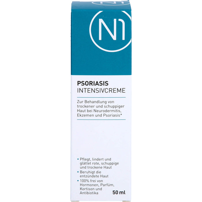 N1 Psoriasis & Neurodermitis Intensivcreme gegen trockene, gereizte & schuppige Haut, 50 ml Creme