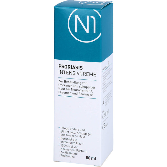 N1 Psoriasis & Neurodermitis Intensivcreme gegen trockene, gereizte & schuppige Haut, 50 ml Creme