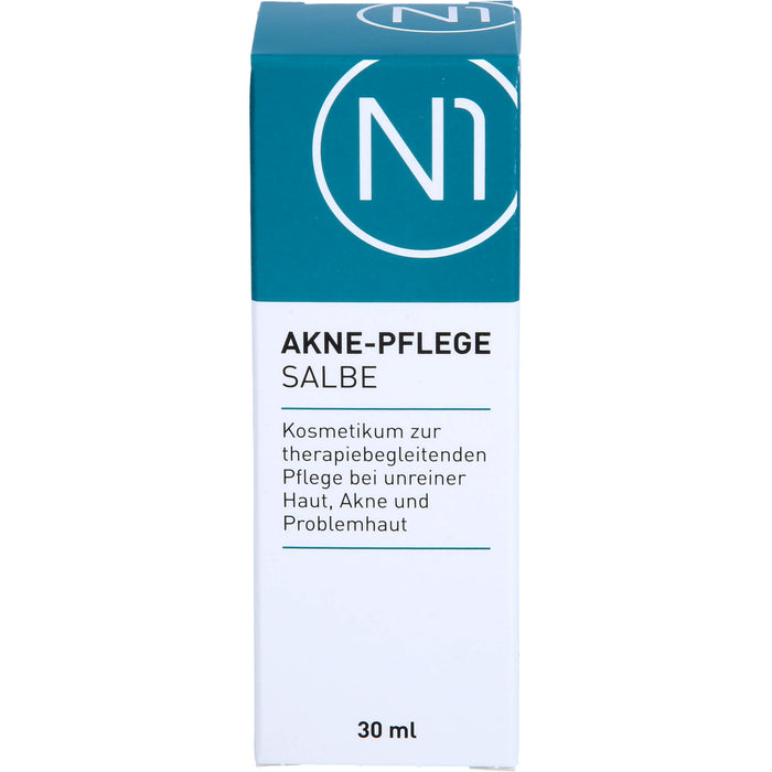 N1 Akne Pflege Salbe verfeinert das Hautbild & hilft Unreinheiten vorzubeugen, 30 ml Salbe