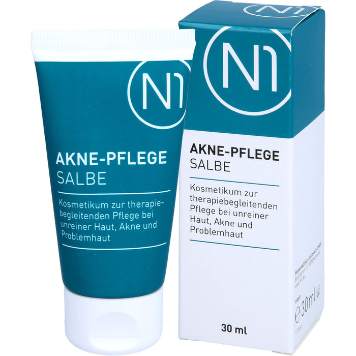 N1 Akne Pflege Salbe verfeinert das Hautbild & hilft Unreinheiten vorzubeugen, 30 ml Salbe