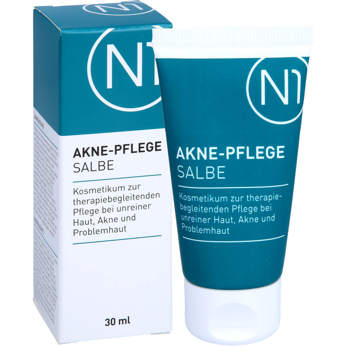 N1 Akne Pflege Salbe verfeinert das Hautbild & hilft Unreinheiten vorzubeugen, 30 ml Salbe