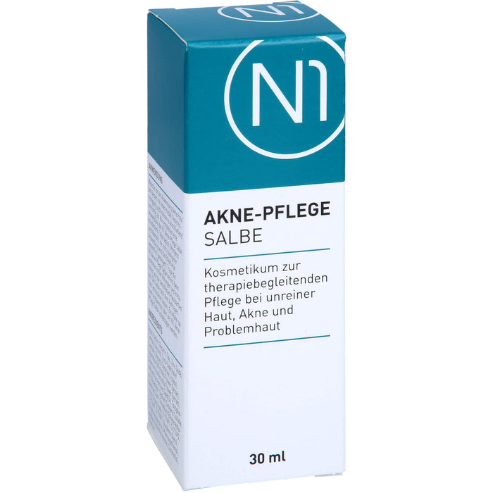 N1 Akne Pflege Salbe verfeinert das Hautbild & hilft Unreinheiten vorzubeugen, 30 ml Ointment