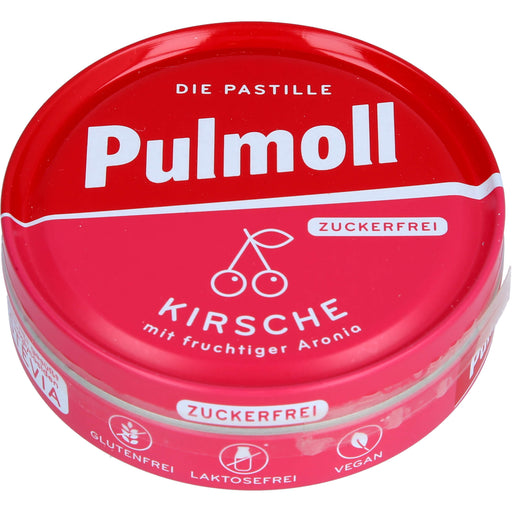 Pulmoll Halsbonbons Kirsch + Vitamin C zuckerfrei, 50 g Bonbons