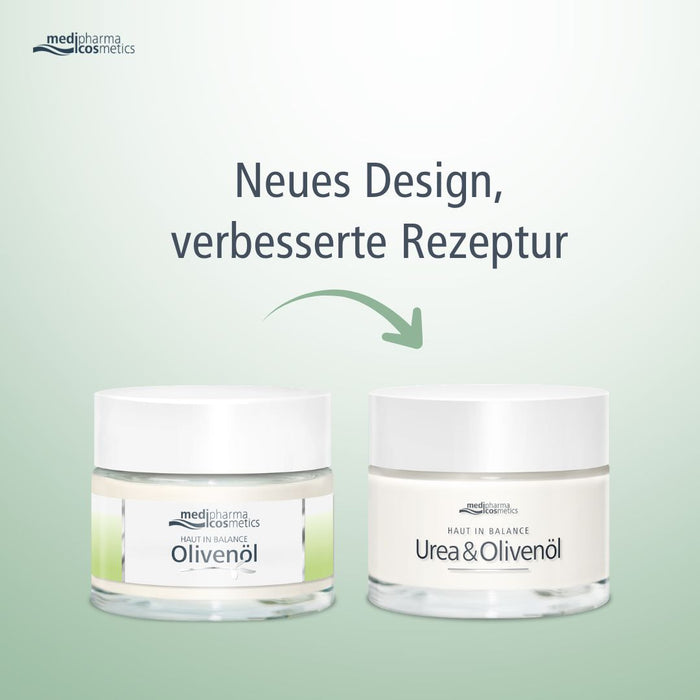 medipharma cosmetics Haut in Balance Urea & Olivenöl Gesichtspflege Creme, 50 ml Creme