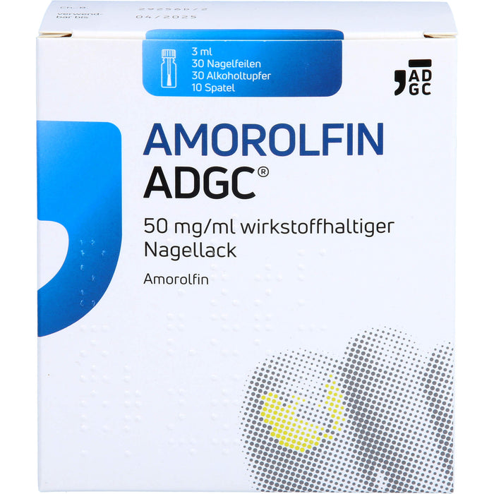 ADGC Amorolfin wirkstoffhaltiger Nagellack gegen Nagelpilz inkl. Set, 3 ml Wirkstoffhaltiger Nagellack