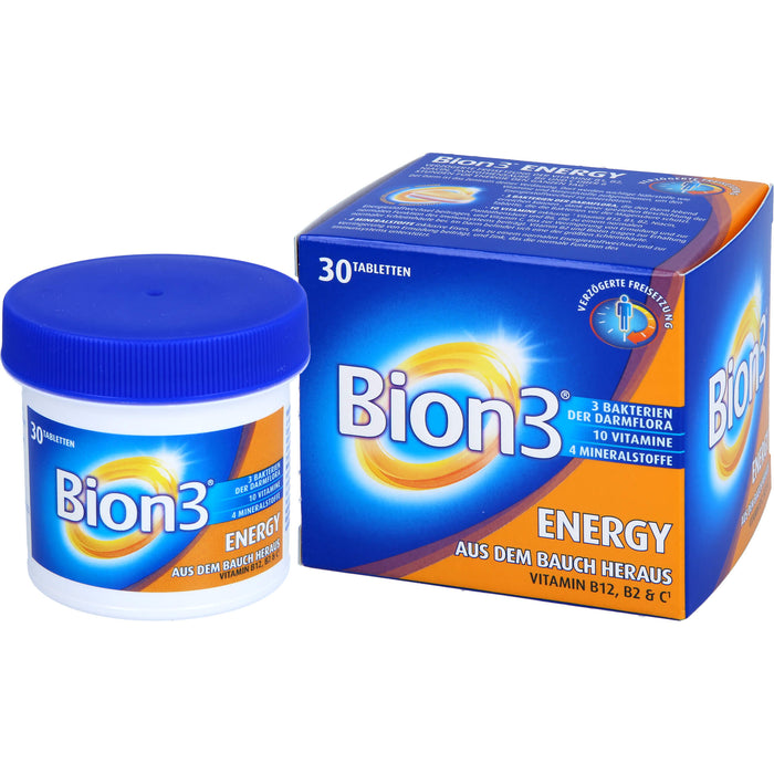 Bion3 Energy Tabletten zur Darm- & Energieunterstützung, 30 St. Tabletten