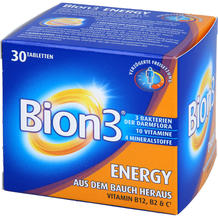 Bion3 Energy Tabletten zur Darm- & Energieunterstützung, 30 St. Tabletten