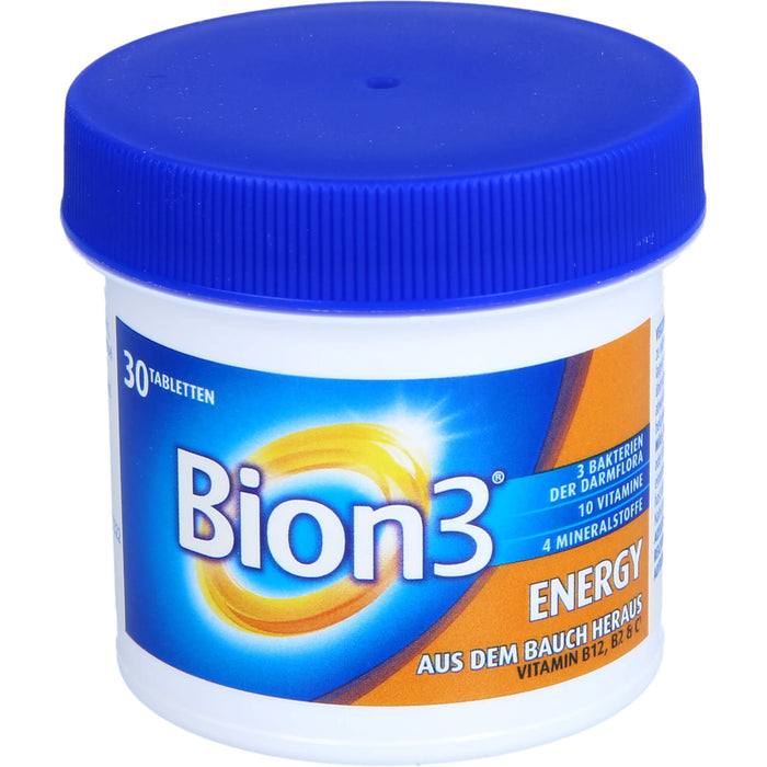Bion3 Energy Tabletten zur Darm- & Energieunterstützung, 30 St. Tabletten