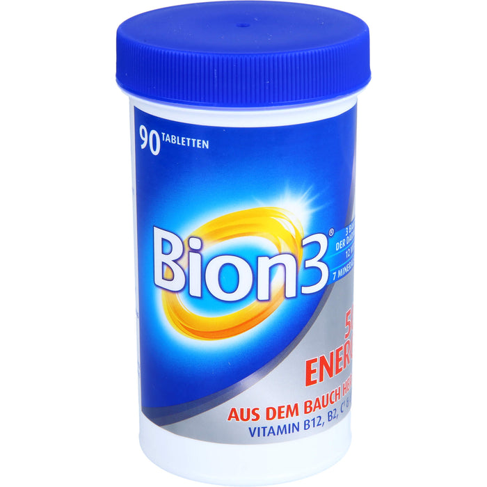 Bion3 50+ Energy Multivitamin Tabletten für Darm- & Energieunterstützung, 90 pc Tablettes
