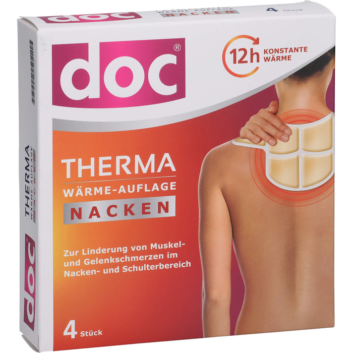Doc Therma Wärme-Auflage Nacken zur Linderung von Muskel und Gelenksschmerzen, 4 pcs. Heat cushion