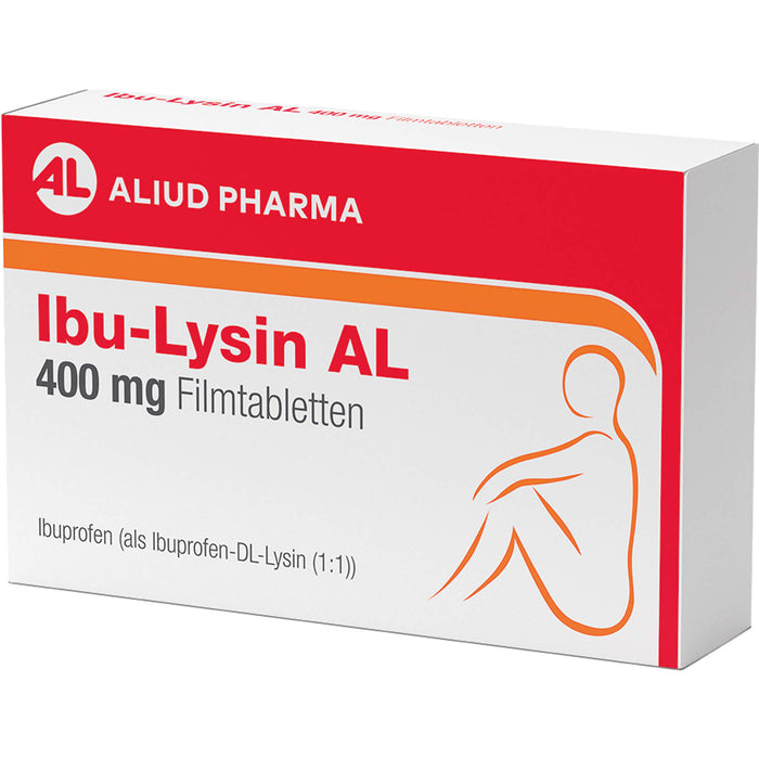 Ibu-Lysin AL 400 mg Filmtabletten bei akuten Schmerzen, 20 pc Tablettes