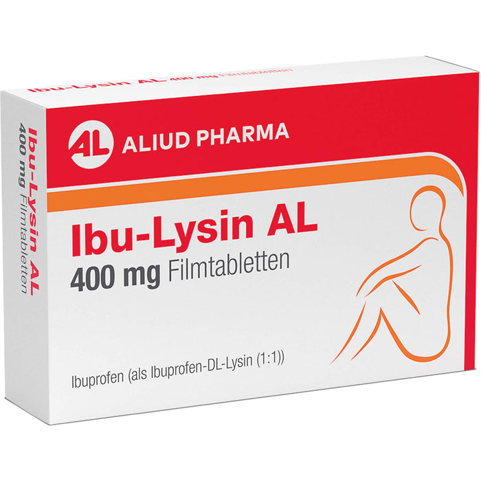 Ibu-Lysin AL 400 mg Filmtabletten bei akuten Schmerzen, 20 pc Tablettes