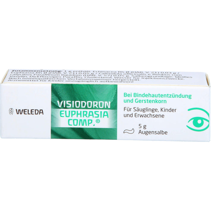 VISIODORON Euphrasia comp. Augensalbe bei Bindehautentzündung und Gerstenkorn, 5 g Ointment