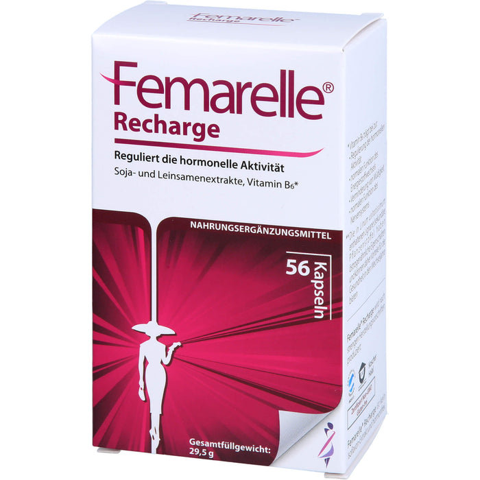 Femarelle Recharge Kapseln reguliert die hormonelle Aktivität, 56 pcs. Capsules