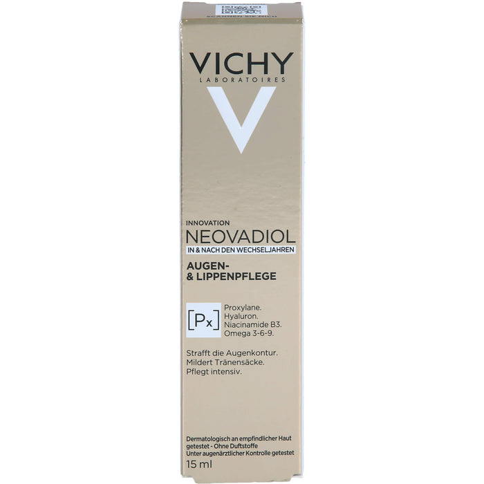 VICHY Neovadiol straffende Anti-Aging Augen- & Lippenpflege, 15 ml Creme