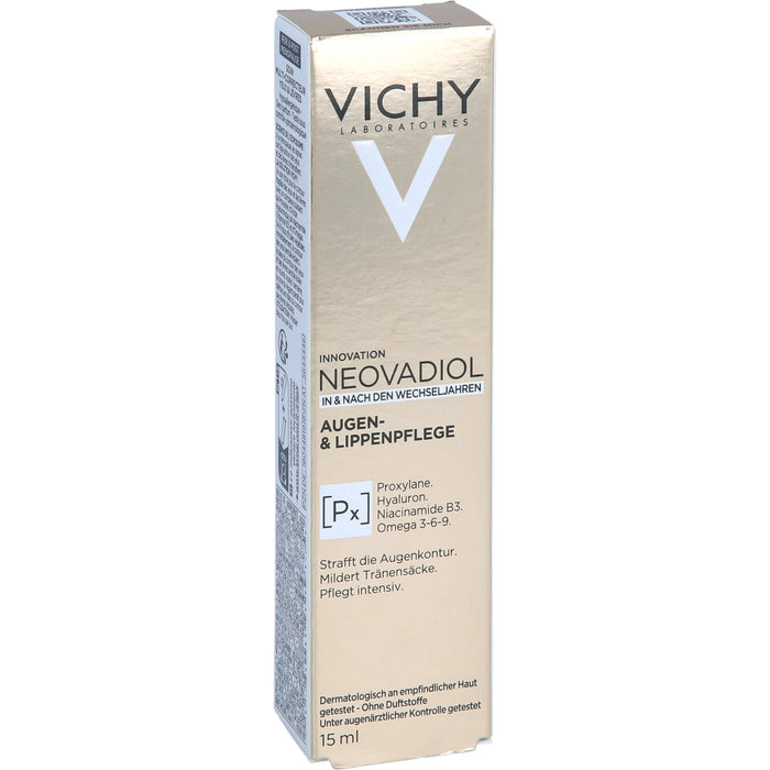 VICHY Neovadiol straffende Anti-Aging Augen- & Lippenpflege, 15 ml Creme