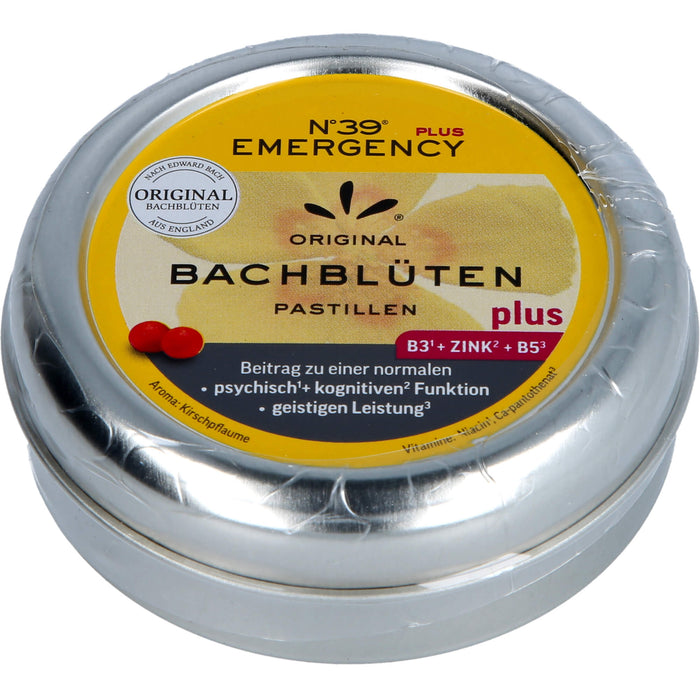 Bachblueten Notfall Pastillen Plus No39, 50 g Bonbons