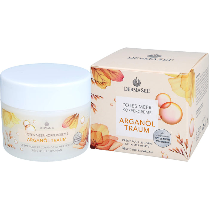 DERMASEL Totes Meer Arganöl Traum Körpercreme, 200 ml Cream