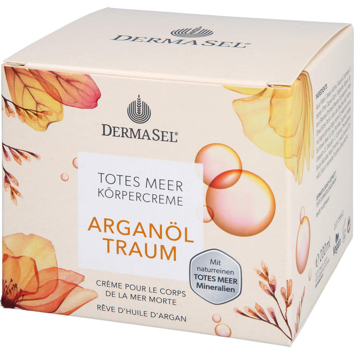 DERMASEL Totes Meer Arganöl Traum Körpercreme, 200 ml Cream